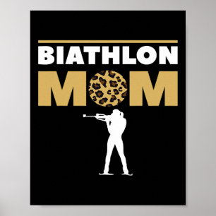 Poster Biathlon Maman Compétition de ski Biathlète 1