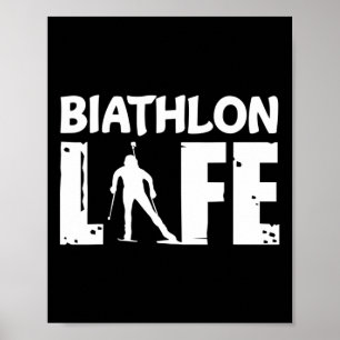 Poster Biathlon Vie Pour Biathlètes Ski