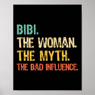 Poster Bibi La Femme Le Mythe L'Influence D Drôle Rétr