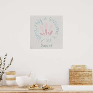 Poster Bible/Citation/Minimale/Moderne/Maman/Maison/Jésus