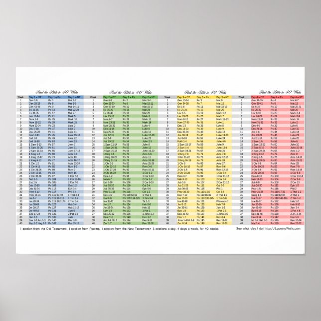 Poster Bible in 40 Weeks Bookmark (Devant)