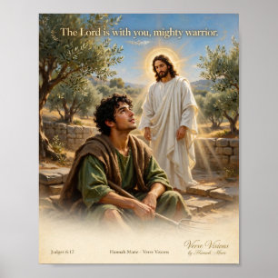 Poster Bible KJV-Juges 6:12