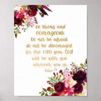 Bible Verse Mur Art Soyez Forts Et Courageux