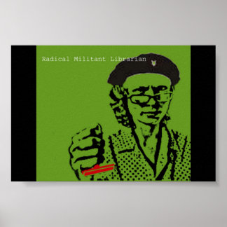 Poster Bibliothécaire guérilla