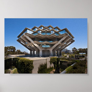 Poster Bibliothèque Geisel de l'UCSD