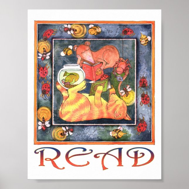 Poster Bibliothèque Lire l'affiche 08 (Devant)