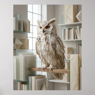 Poster Bibliothèque Origami Owl
