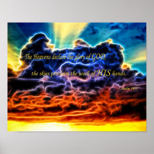 Poster Biblique Électrifié Cumulus Nuages Skyscape