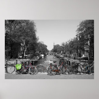 Poster Bicyclettes Amsterdam