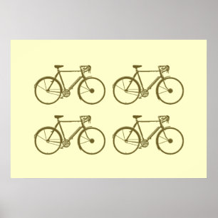 Poster bicyclettes. imprimer pour murs