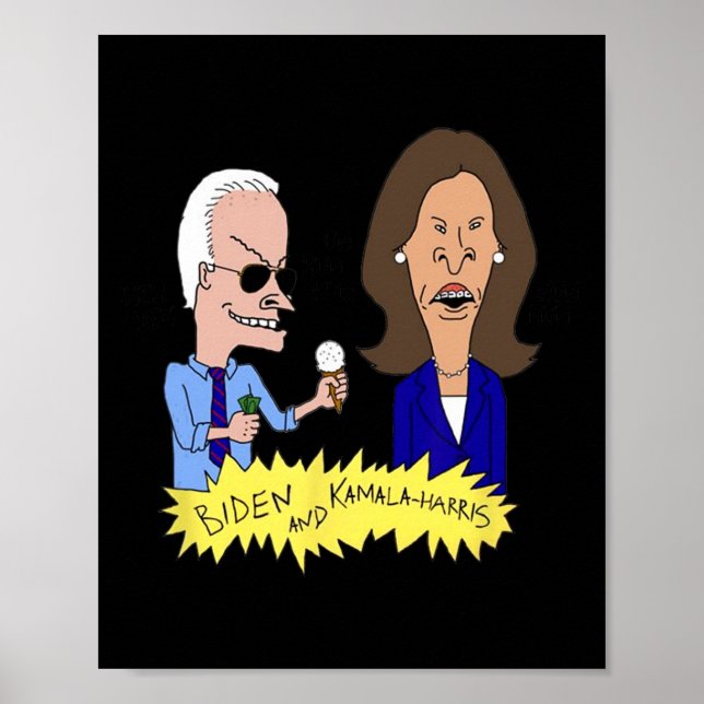 Poster Biden Et Kamala-Harris Parodie (Devant)