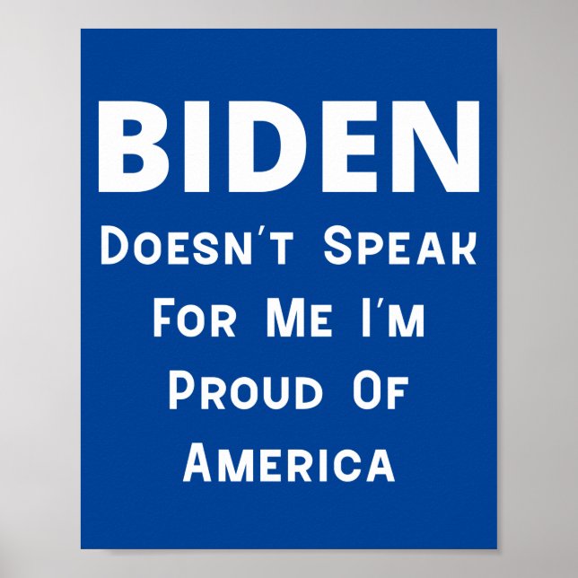 Poster Biden - Fier De L'Amérique (Devant)
