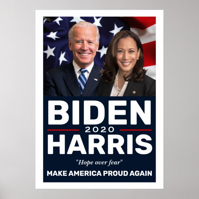Poster Biden Harris 2020 Collection Keepsaké Photo (Devant)