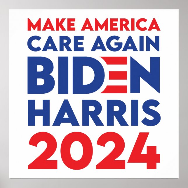 Poster Biden / Harris - 2024 - Rendre l'Amérique à nouvea (Devant)