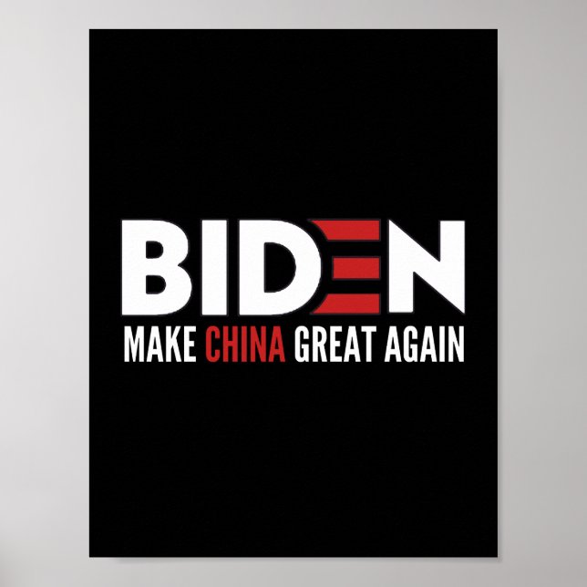 Poster biden Make China Great Again (Devant)