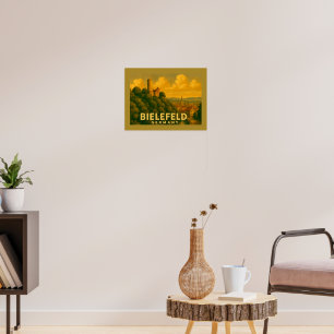 Poster Bielefeld Allemagne Art de Ville