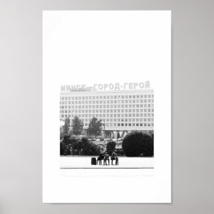 Poster Biélorussie Беларусь Minsk Мінск Минск Architectur