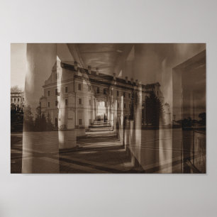 Poster Biélorussie Беларусь Novogrudok Pinsk Architecture