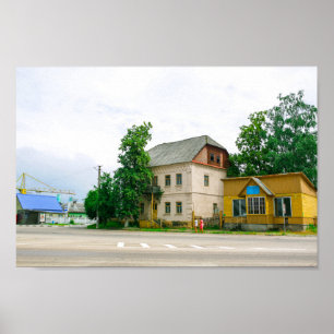 Poster Biélorussie Slonim Life Cityscape Architecture