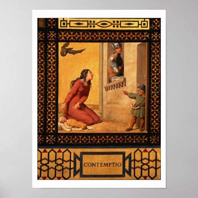 Poster Bien et mal : Scorn, 1832 (détail de 89709) (huile (Devant)