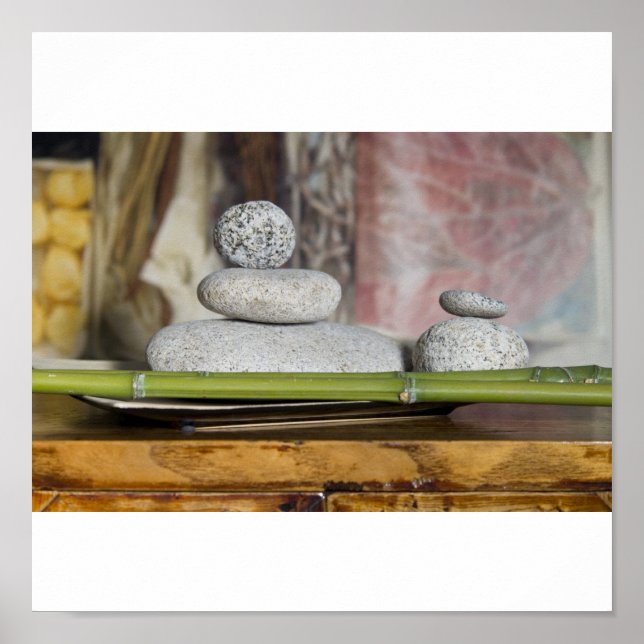 Poster Bien-être - Steine (Devant)