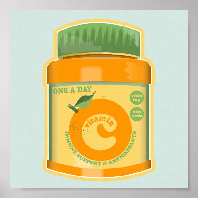 Poster Bien-être vitamine C (Devant)