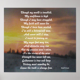 Poster Bien que mon monde soit troublé