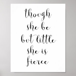 Poster Bien qu'elle soit mais peu elle est féroce