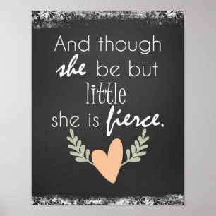Poster Bien qu'elle soit si petite, elle est fière