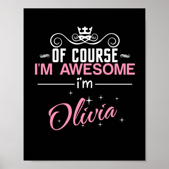 Poster Bien sûr que je suis génial Je suis Olivia (Devant)