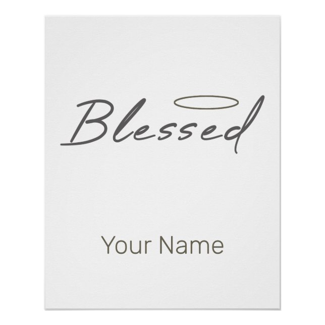 Poster Bienheureux Halo Conception Religieuse Pour Don Ch (Devant)