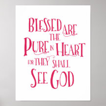 Bienheureux sont l'affiche Pure in Heart