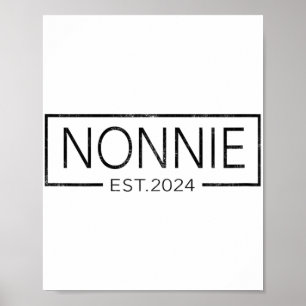 Poster Bientôt Être Nonnie 2024 Fête des mères Nonnie Est