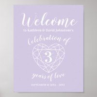 Bienvenue 3ème anniversaire de la coutume de coeur