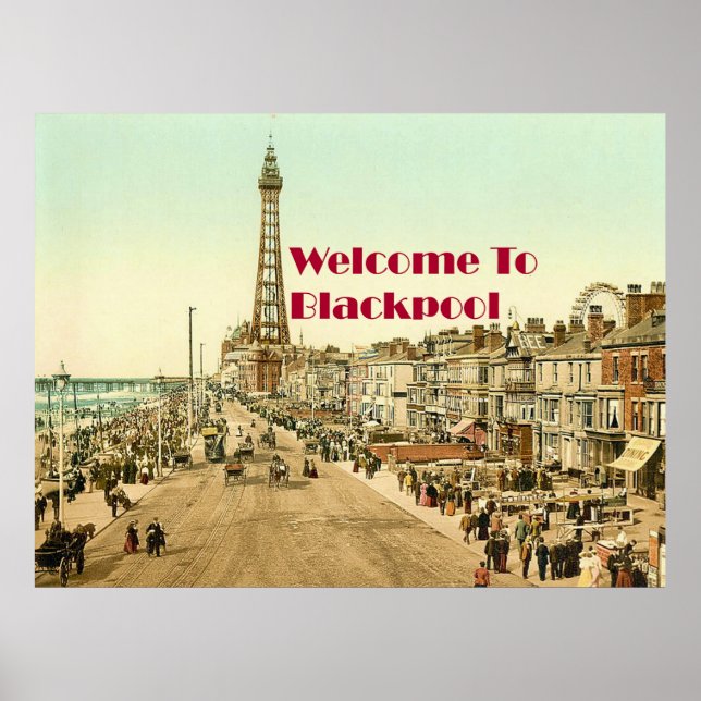Poster Bienvenue à Blackpool (Devant)