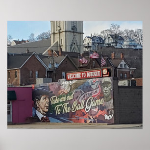 Poster Bienvenue à Dubuque, Iowa Keepsaké Souvenir