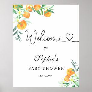 Poster Bienvenue à la baby shower de ce petit amour