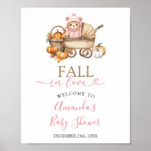 Bienvenue à la Baby Shower Ourson Rose Tombez amou