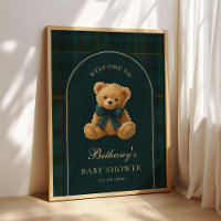 Bienvenue à la Baby Shower Teddy Bear Classic Polo