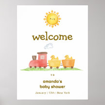 Bienvenue à la Baby Shower Train à vapeur et Canar