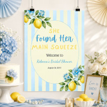 Bienvenue à la douche de mariage Lemon Main Squeez