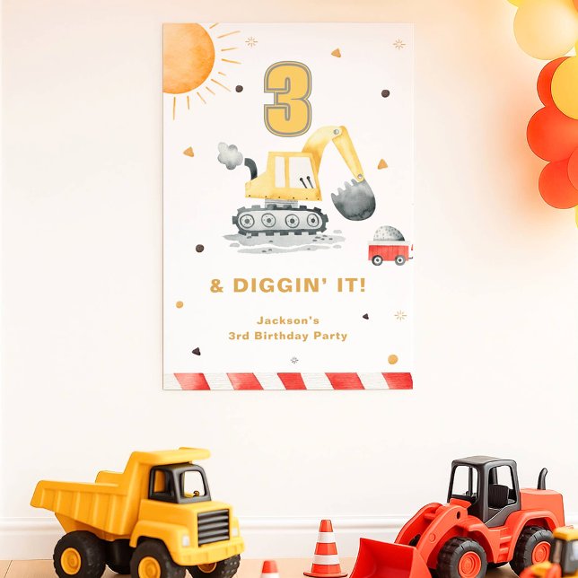 Poster Bienvenue à la fête d'anniversaire de Diggin’ It Y (Créateur téléchargé)