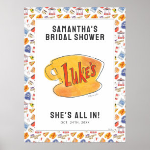 Poster Bienvenue à la fête prénuptiale de Gilmore Girls