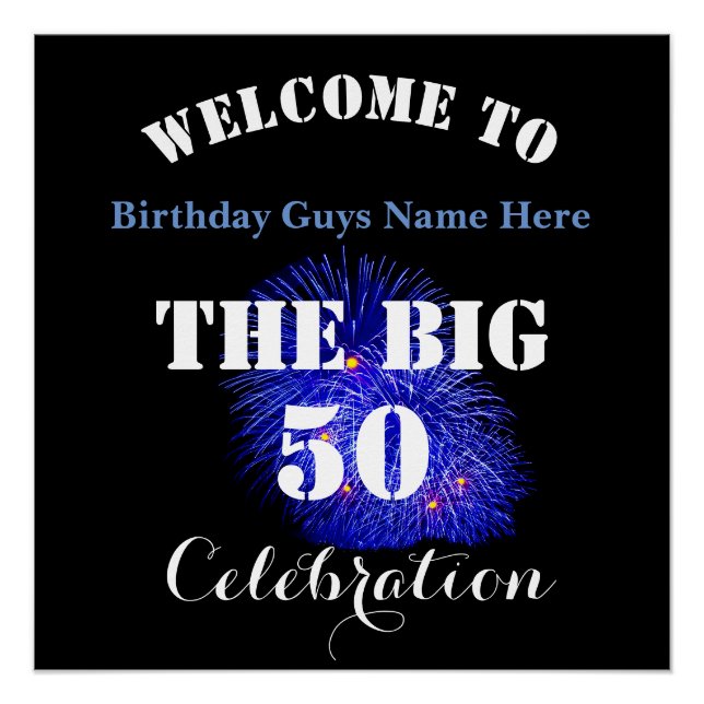 Poster Bienvenue À ... La GRANDE Célébration d'anniversai (Devant)