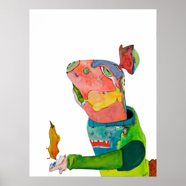 Poster Bienvenue à la maison lapin de miel (Devant)