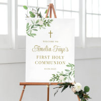 Bienvenue à la Première Communion Fleurs Blanches