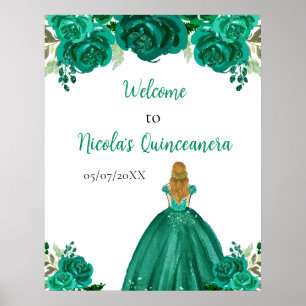 Poster Bienvenue à la Princesse aux Cheveux Blonds pour s