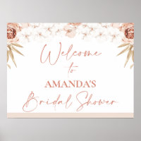 Bienvenue à la réception de mariage Boho White Orc