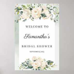 Poster Bienvenue à la soirée de mariage bohème avec verdu