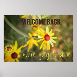 Poster Bienvenue à l'affiche de retour à l'école